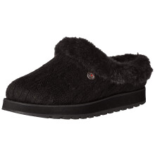 Skechers Dames Keepsakes - Ice Angel Slipper, Zwart/Zwart, 11 Breed