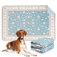 Washable Pee Pads for Dogs 2 Pack Reusable Puppy Training Pads 26"x40" Super Absorbent Dog Pee Pad Waterproof Dog Training Pads, Non-Slip Potty Pads,