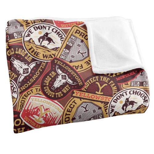 Yellowstone Yellowstone Silky Badge Supersoft Blanket 2