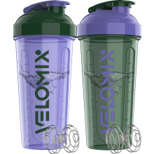 VELOMIX - 2 Pack - 28 oz Shakerflessen voor Eiwitmixen - 2x Draadklopper | Lekvrije Shaker Cups