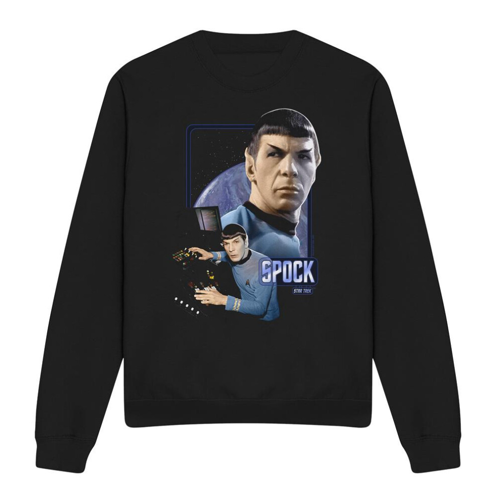 Star Trek (Xl, ) Unisex Adult Spock Sweatshirt Black