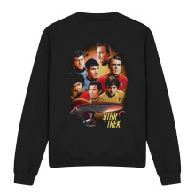 (XXL, Black) Star Trek Unisex Adult Heart of the Enterprise Sweatshirt