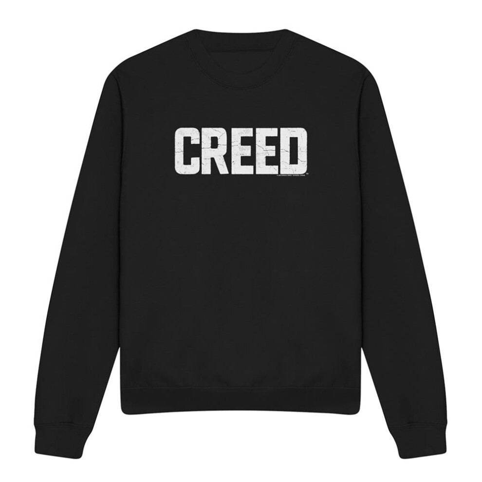 Creed (Xl, ) Unisex Adult Cracked Logo Sweatshirt Black