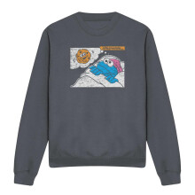 (M, Charcoal) Sesame Street Unisex Adult Meanwhile Sweatshirt