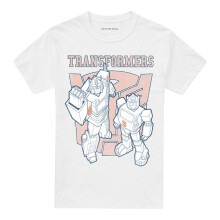 Transformers Unisex Adult Generations Optimus Prime & Bumblebee Collegiate T-Shirt