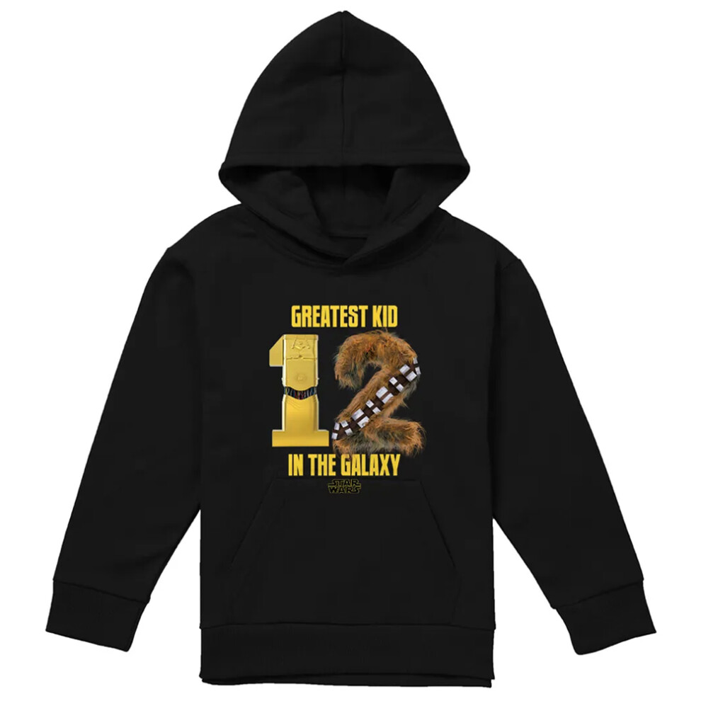 Star Wars (12-13 Years, ) Childrens/Kids Greatest Kid C-3Po & Chewbacca Hoodie Black