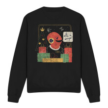 (S, Black) Star Wars Unisex Adult Wrap Trap Admiral Ackbar Retro Christmas Sweatshirt