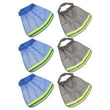 18Stk Leichter Hard Hat Nackenschutz Mit Reflektierenden Streifen Mesh