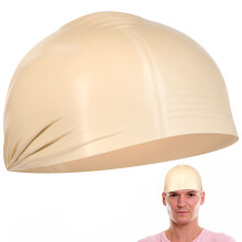 11Stk Glatzenkappen Aus Latex Beige Elastisch Für Männer Und