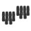 20Pcs Cane and Walking Stick Replacement Tips Durable PVC Black 5