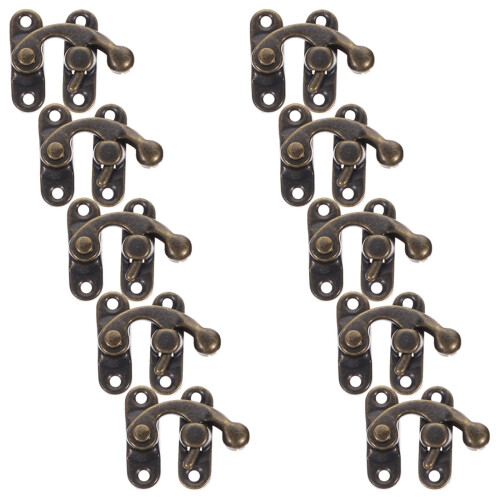 100Pcs Vintage Lock Buckle Decorative Hasp Latch Iron Box Hardware