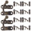 100Pcs Vintage Lock Buckle Decorative Hasp Latch Iron Box Hardware 3