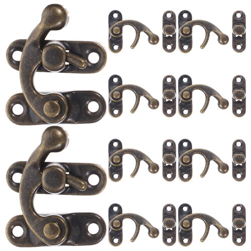 100Pcs Vintage Lock Buckle Decorative Hasp Latch Iron Box Hardware 2