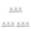 9Pcs Clear Plastic Pressing Molds for Eyeshadow Blush Highlighter 6