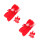 20Sets Red Plastic Toy Airplane Parts Lightweight Stem Activity 4