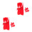 20Sets Red Plastic Toy Airplane Parts Lightweight Stem Activity 5