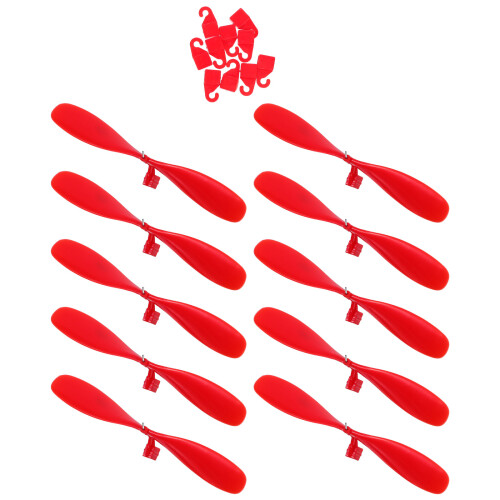 20Sets Red Plastic Toy Airplane Parts Lightweight Stem Activity 2