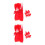 20Sets Red Plastic Toy Airplane Parts Lightweight Stem Activity 9