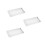 3Pcs White Emergency Exit Light Covers Durable Plastic for Home Use 5