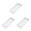 3Pcs White Emergency Exit Light Covers Durable Plastic for Home Use 4