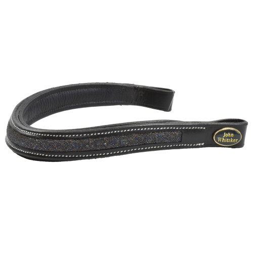 (Cob, Black) Whitaker Barton Leather Plain Horse Browband