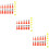 3Sets Vielseitiges Dichtstoff Set, Rotes Finish 10