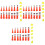 3Sets Vielseitiges Dichtstoff Set, Rotes Finish 5