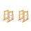 2Pcs Chocolate Wooden Cutter Storage Rack Practical Kitchen Organizer 4
