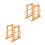 2Pcs Chocolate Wooden Cutter Storage Rack Practical Kitchen Organizer 6