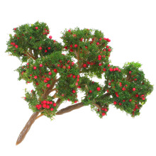 12Stk Künstliche Mini Obstbäume Rot Für Modellbau Und