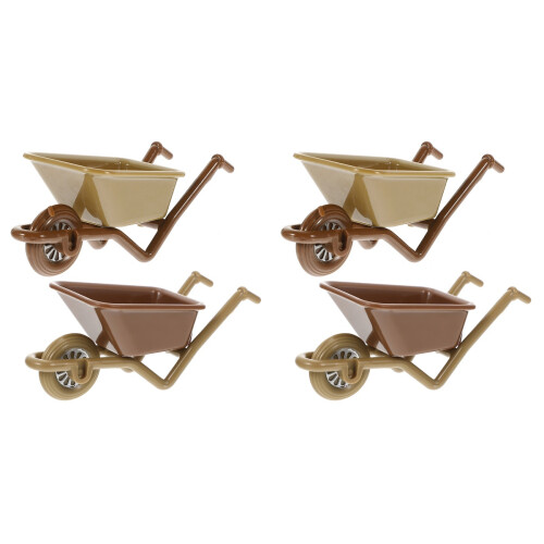 4Stk Mini Gartenwagen ABS Kunststoff Bunt Mini Modell 2