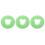 3Pièces Appui-Nuque Silicone Vert Coussin Design En U 6