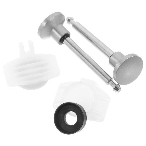 8Ensembles Kit Douche Valve Déviateur Métal Argent 1
