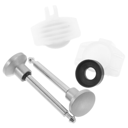 8Ensembles Kit Douche Valve Déviateur Métal Argent 2
