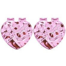 10Pcs Travel Purple Plastic Glass Makeup Mirrors Mini Folding Vanity