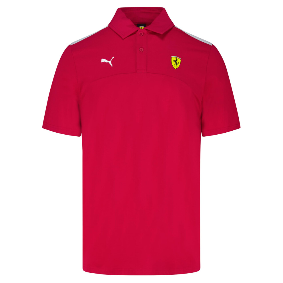 Photos - American Football and Rugby Puma Scuderia Ferrari F1 Men's Classic Polo - Red - Size: X-Large 