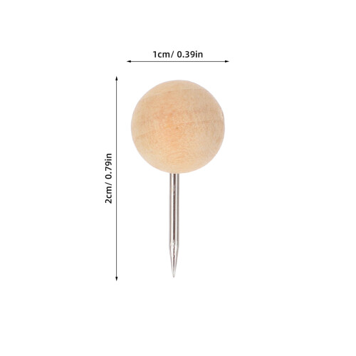 100Pièces Épingles Pousse Bois Beige Pour Décoration DIY 2