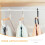 6Pcs White Plastic Bathroom Curtain Rods Adjustable for Shower 9