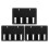 6Pièces Support Outils Noir Plastique Pour Salon Et Barbier 1