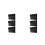 6Pièces Support Outils Noir Plastique Pour Salon Et Barbier 8