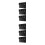 6Pièces Support Outils Noir Plastique Pour Salon Et Barbier 7