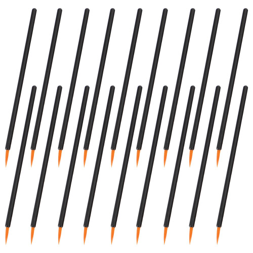 200Pièces Brosse Jetable Yeux Précise Fibres Douces Noires