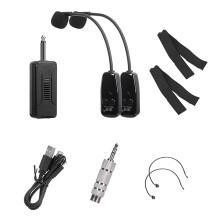 Pastilla Inalámbrica para Erhu 1-To-2 Performance Amplificador Profesional Instrumento de Alta Fidelidad Micrófono Inalámbrico Clip