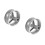 2Pièces Jante Arrière Mini Argent Aluminium Adaptée Scooter 4