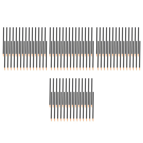 200Pièces Brosse Jetable Yeux Précise Fibres Douces Noires 2