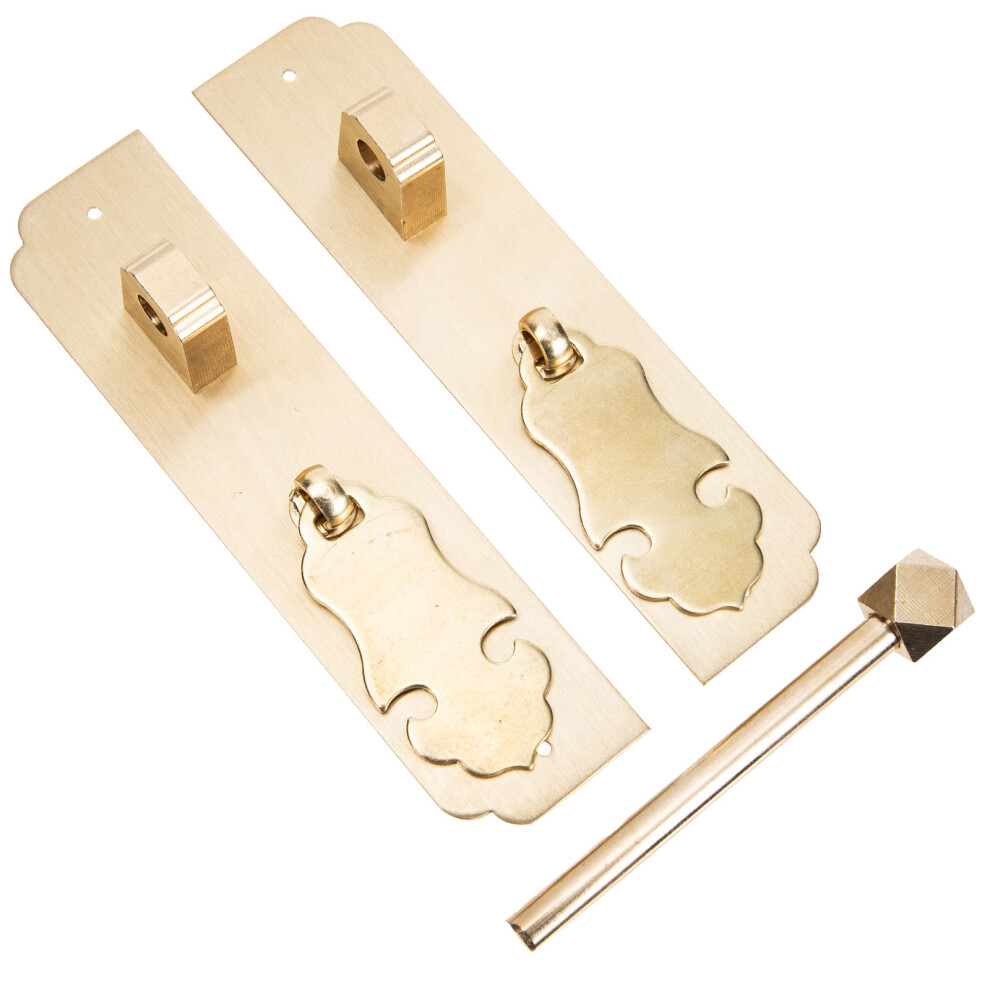 2Pairs Copper Drawer Pulls Classic Golden Door Handles For Wardrobes 3641285398306