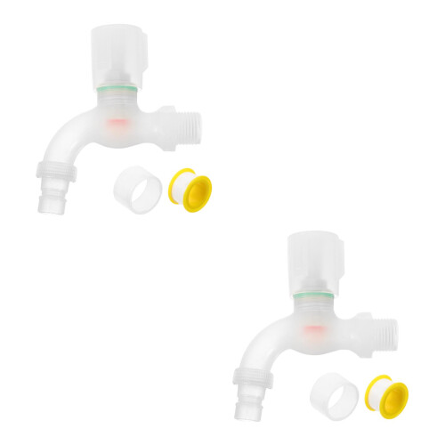 2Pcs Plastic Single Spout Faucet Handle for Washing Machine Taps 2