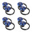 4Pairs Motorbike Frame Sliders Front Fork Caps Lights Easy Install 4