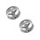 2Pièces Jante Arrière Mini Argent Aluminium Adaptée Scooter 5
