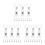 42Pcs Clear Double Sided Sign Clips Adjustable Rotatable Label Holders 4